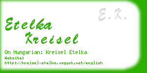 etelka kreisel business card